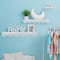 American Art Decor Scallop Metal Floating Shelves, White 3" x 5" x 24", 3pc.